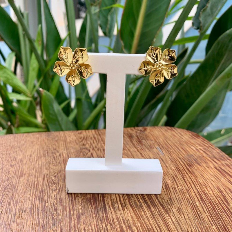 BRINCO PÉTALA LARGA MÉDIO // QTDE PCT: 5 PAR // VAL UNIT: R$ 3,94