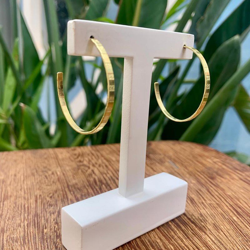 BRINCO ARGOLA TRILHO MÉDIO // QTDE PCT: 5 PAR // VAL UNIT: R$ 3,41