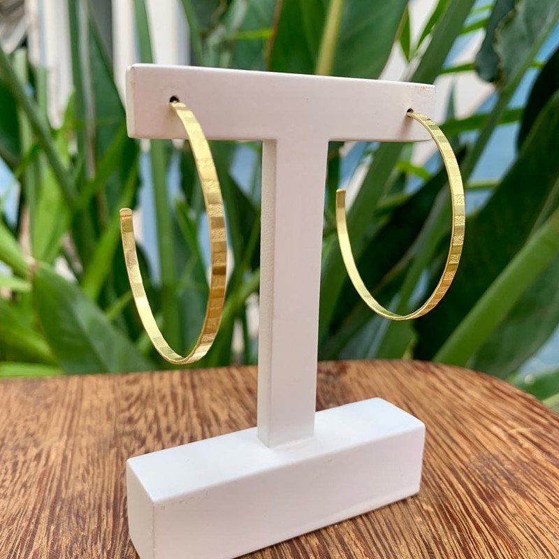 BRINCO ARGOLA TRILHO GRANDE // QTDE PCT: 5 PAR // VAL UNIT: R$ 4,14