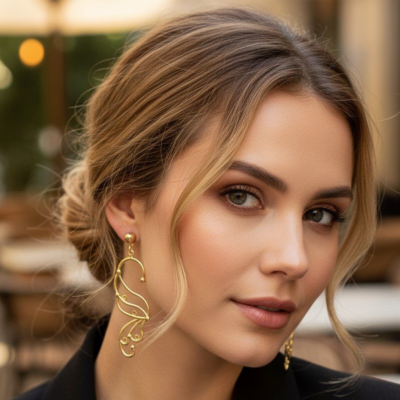 BRINCO DE BOLA 5 COM ENFEITE // QTDE PCT: 3 PAR // VAL UNIT: R$ 8,72