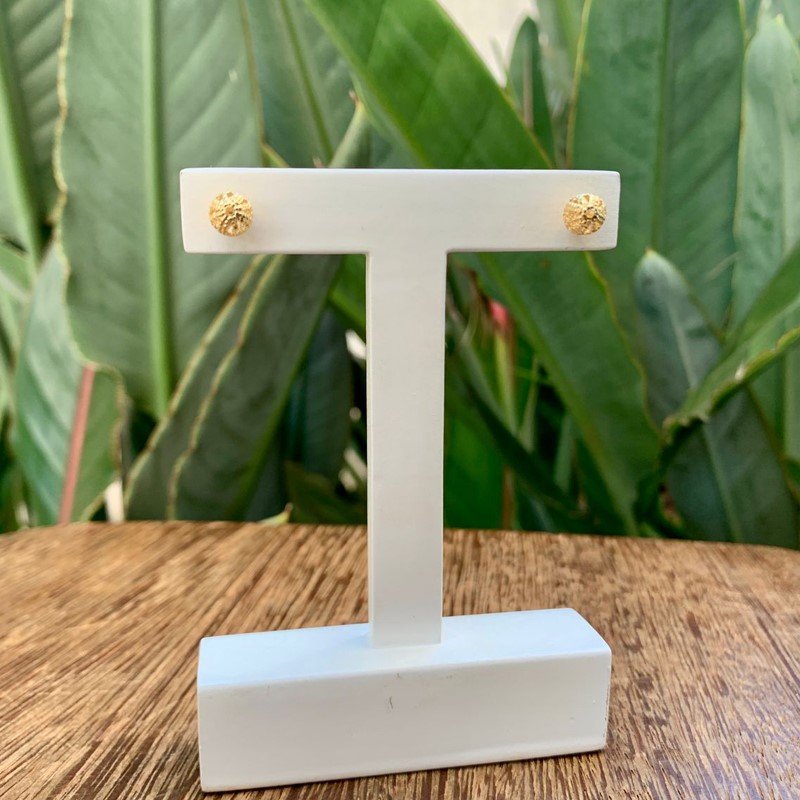 BRINCO DE BOLA TRABALHADA 6MM // QTDE PCT: 10 PAR // VAL UNIT: R$ 1,59