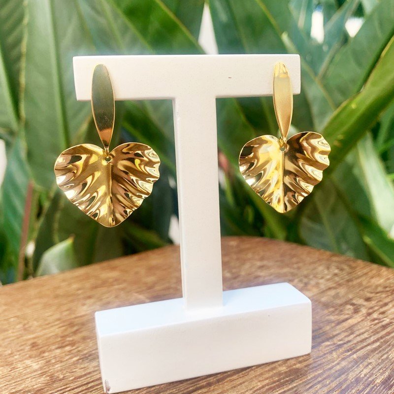 BRINCO HASTE COM CORACAO // QTDE PCT: 3 PAR // VAL UNIT: R$ 4,31