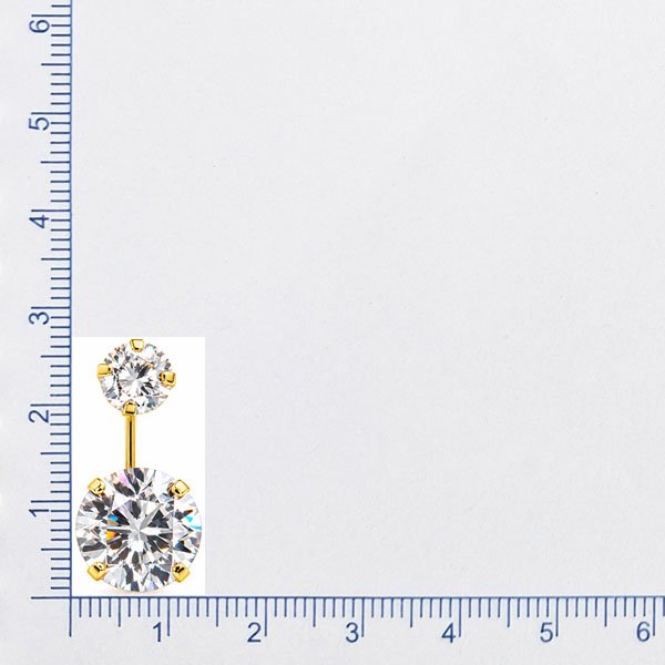BRINCO GRACE KELLI COM ZIRCONIA 8 E 10MM // QTDE PCT: 2 PAR // VAL UNIT: R$ 11,44