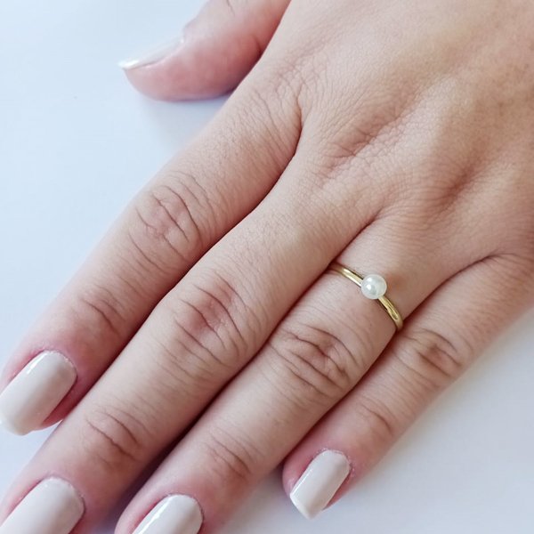 ANEL SOLITARIO 5MM // QTDE PCT: 10 PC // VAL UNIT: R$ 3,54