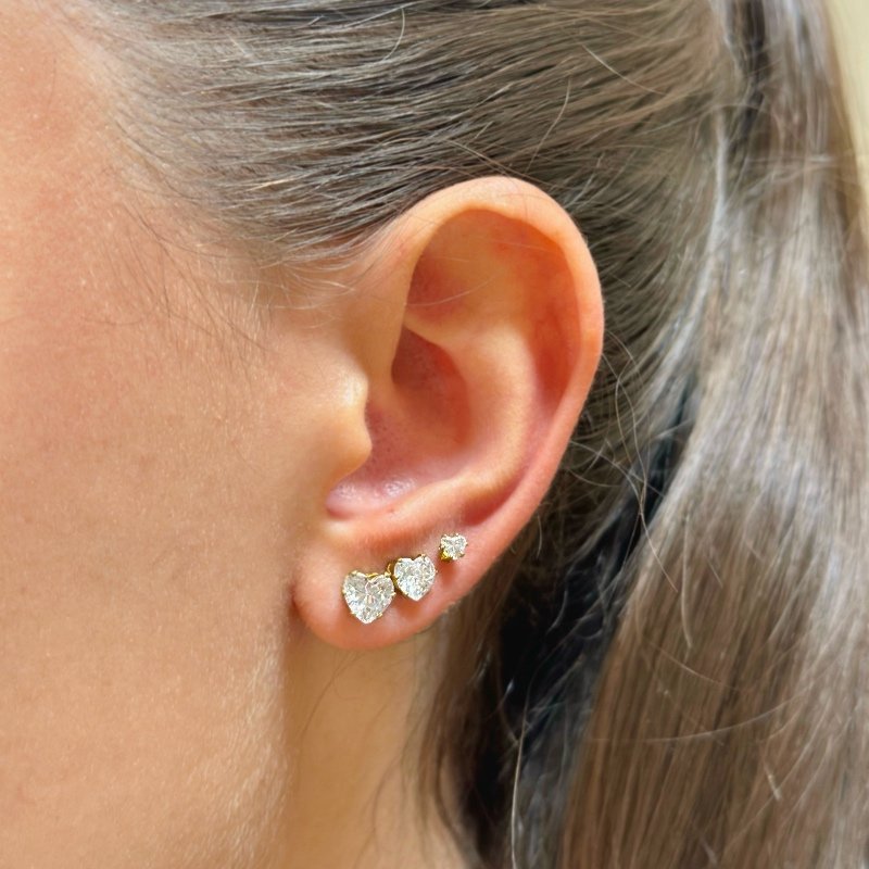 TRIO PINO CORAÇÃO ZIRCONIA 3-5-6 MM // QTDE PCT: 5 PAR // VAL UNIT: R$ 8,68