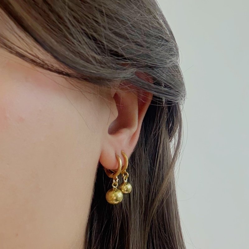 BRINCO DUPLA BOLA CLICK // QTDE PCT: 5 PAR // VAL UNIT: R$ 6,00