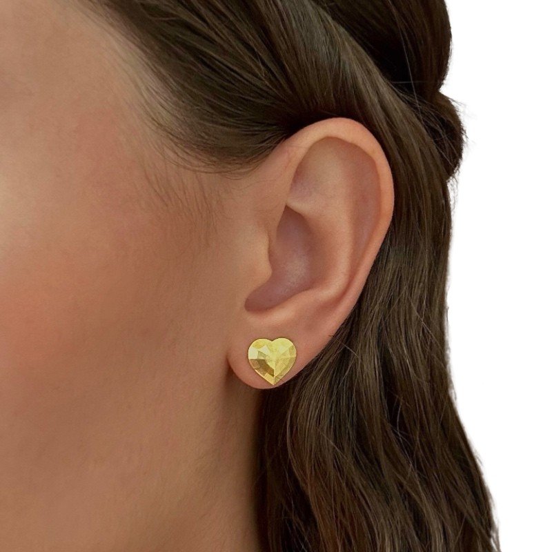 BRINCO CORAÇAO QUADRICULADO EM METAL COM PINO // QTDE PCT: 5 PAR // VAL UNIT: R$ 3,45