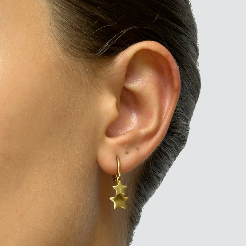 BRINCO TRANQUETA LATAO DUPLA ESTRELA // QTDE PCT: 5 PAR // VAL UNIT: R$ 3,20