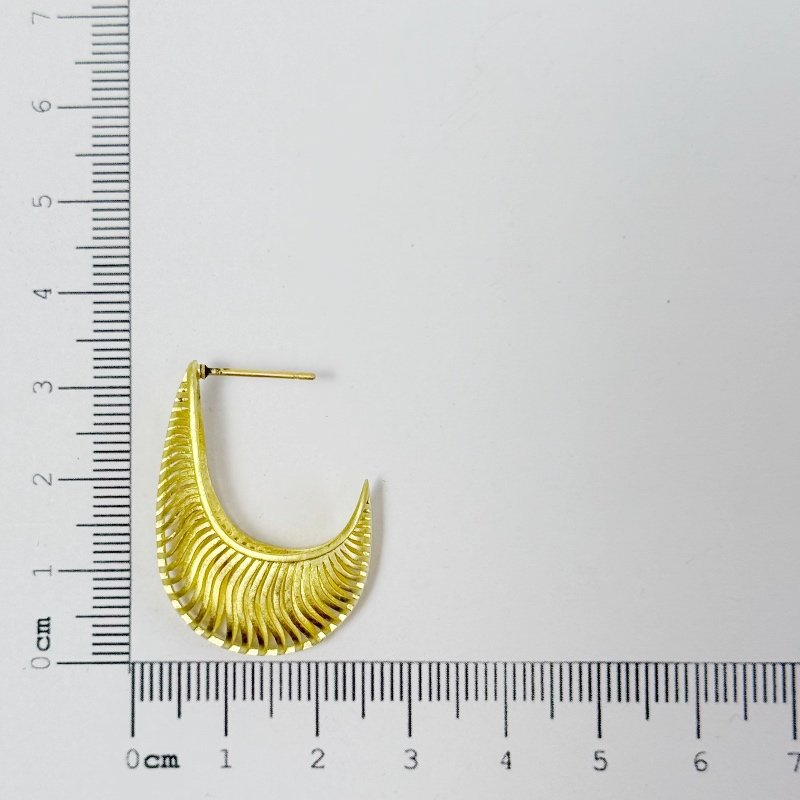 BRINCO GOTA LISTAS VAZADAS // QTDE PCT: 5 PAR // VAL UNIT: R$ 7,14