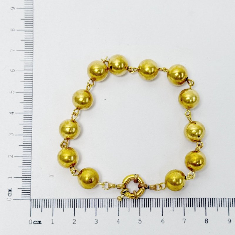 PULSEIRA BOLA 10 METAL ENCASTOADA // QTDE PCT: 3 PC // VAL UNIT: R$ 5,70