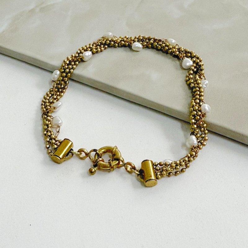 PULSEIRA TRANÇA CORAÇÃO CORRENTE BOLINHA 1,5 FECHO BOIA // QTDE PCT: 3 PC // VAL UNIT: R$ 12,90