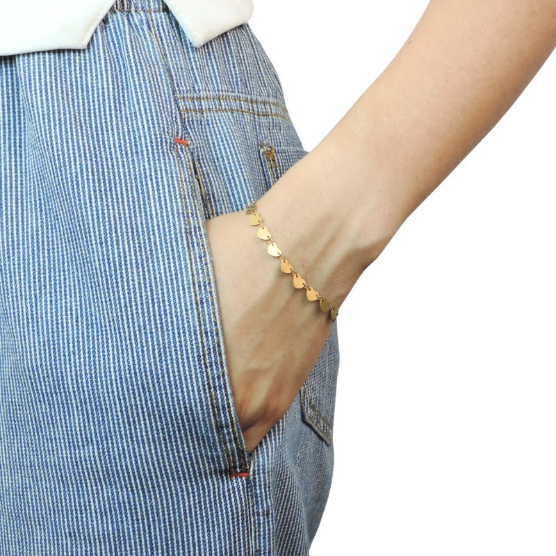 PULSEIRA CORACAO CONTINUO LISO // QTDE PCT: 5 PC // VAL UNIT: R$ 4,75