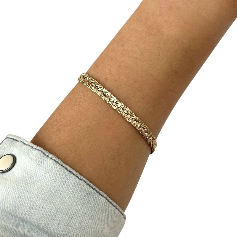 PULSEIRA MALHA TRANÇADA // QTDE PCT: 5 PC // VAL UNIT: R$ 13,95