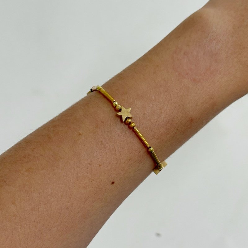 PULSEIRA ESTRELA USINADA COM CANUTILHO LATAO // QTDE PCT: 5 PC // VAL UNIT: R$ 7,20