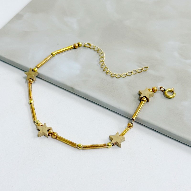 PULSEIRA ESTRELA USINADA COM CANUTILHO LATAO // QTDE PCT: 5 PC // VAL UNIT: R$ 7,20