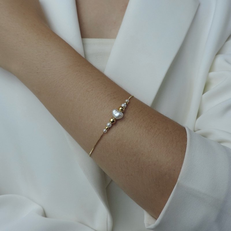 PULSEIRA PEROLAS E BOLAS // QTDE PCT: 5 PC // VAL UNIT: R$ 4,15