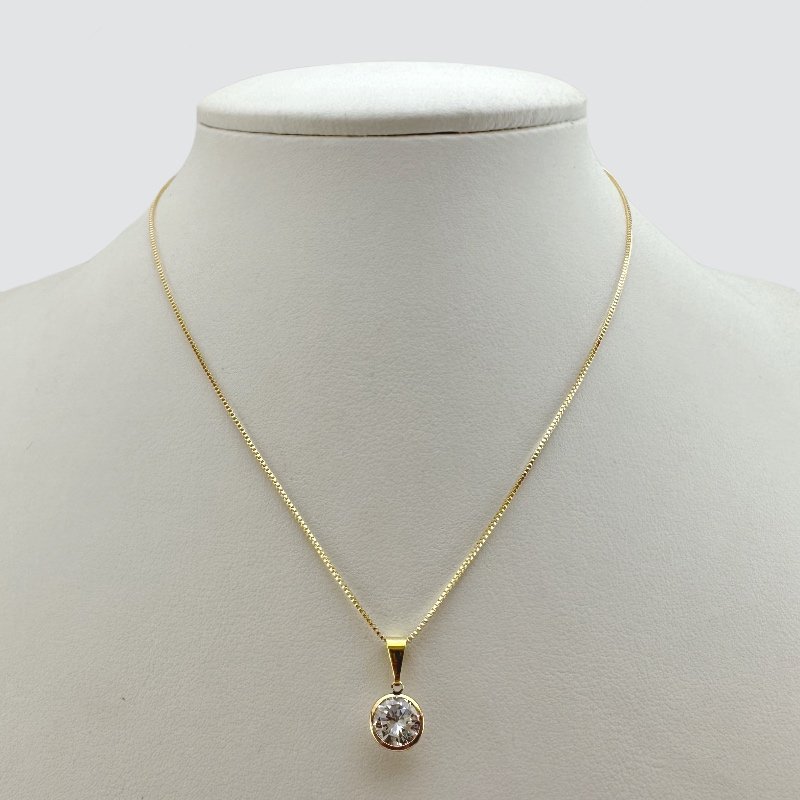 GARGANTILHA ZIRCONIA 8 MM // QTDE PCT: 5 PC // VAL UNIT: R$ 4,86