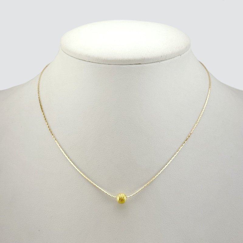 GARGANTILHA BOLA FOSCA 6MM 40CM // QTDE PCT: 5 PC // VAL UNIT: R$ 2,55