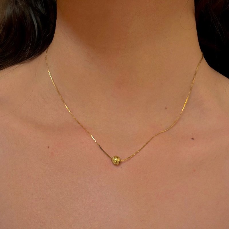 GARGANTILHA BOLA 6 TRABALHADA // QTDE PCT: 5 PC // VAL UNIT: R$ 2,55