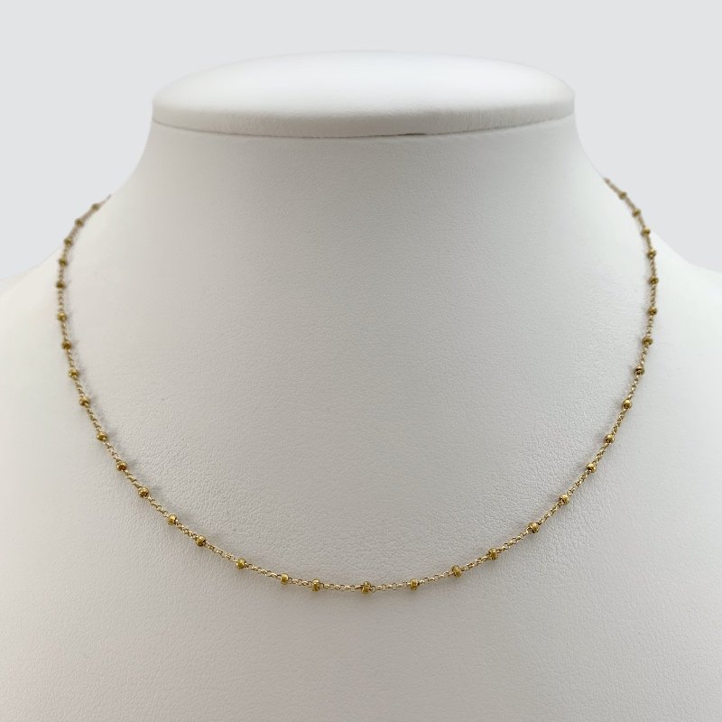 CORRENTE IMITAÇAO DE OURO 40CM // QTDE PCT: 5 PC // VAL UNIT: R$ 7,55