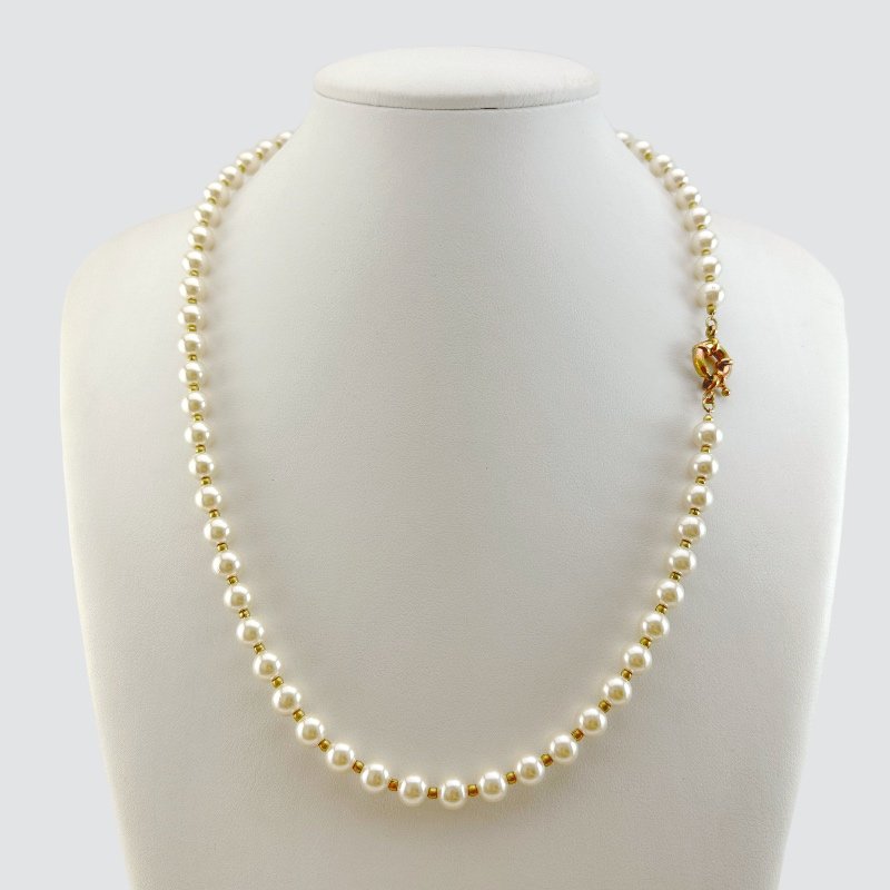 GARGANTILHA PEROLA BOLA 2,5 METAL 60CM // QTDE PCT: 2 PC // VAL UNIT: R$ 15,80