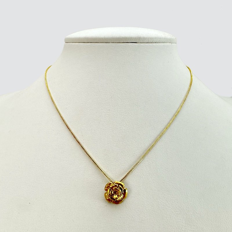 GARGANTILHA FLOR ALTA FUSAO CORRENTE VENEZIANA // QTDE PCT: 5 PC // VAL UNIT: R$ 7,35