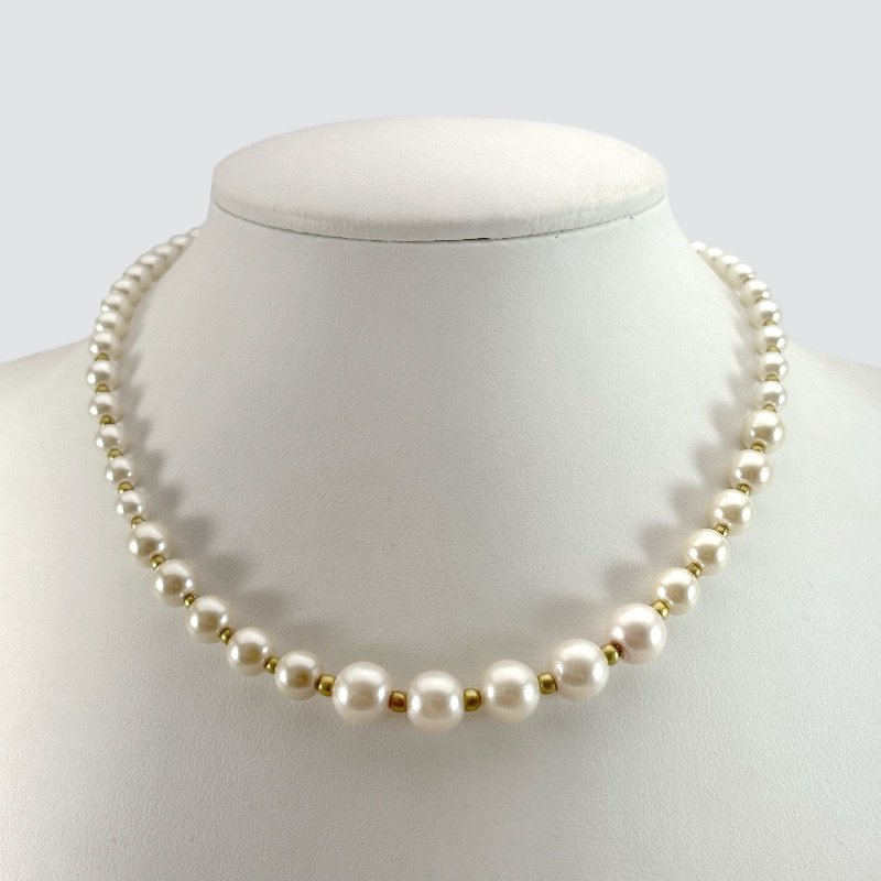 GARGANTILHA PEROLA VARIOS TAMANHOS // QTDE PCT: 3 PC // VAL UNIT: R$ 13,98