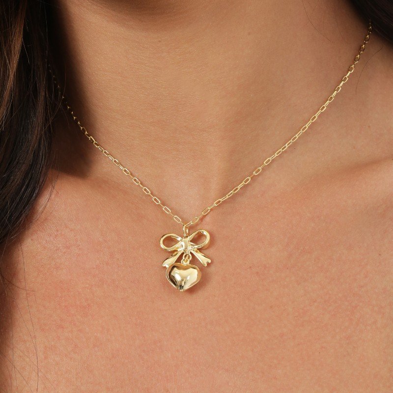 GARGANTILHA LAÇO PINGENTE // QTDE PCT: 5 PC // VAL UNIT: R$ 8,05