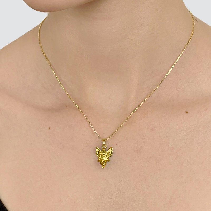 GARGANTILHA ANJO 40CM EXTENSOR 5CM // QTDE PCT: 5 PC // VAL UNIT: R$ 4,66