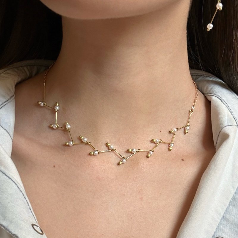 GARGANTILHA PEROLA ENCASTOADA NO PINO // QTDE PCT: 5 PC // VAL UNIT: R$ 8,88