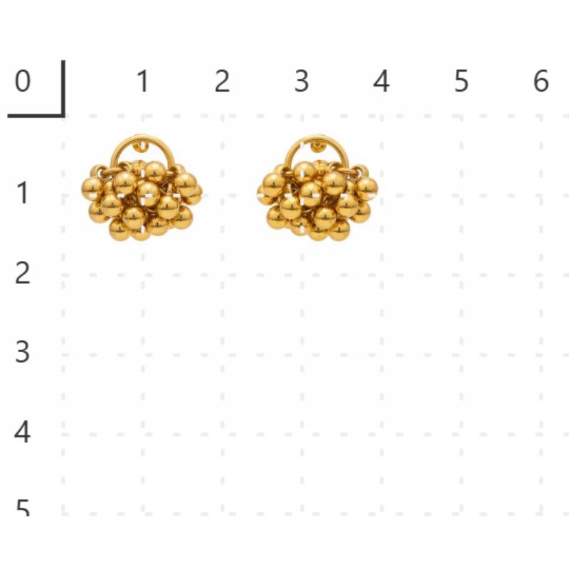 BRINCO DE CACHO DE BOLINHAS DE ABS 4MM // QTDE PCT: 5 PAR // VAL UNIT: R$ 4,40