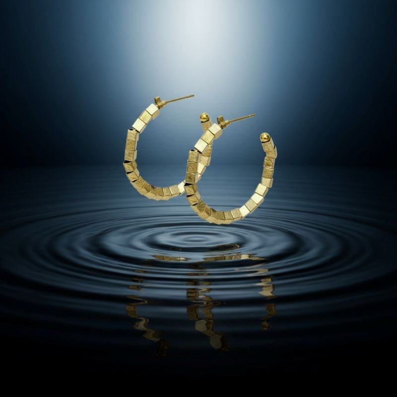 BRINCO ARGOLA CANUTILHOS QUADRADOS LIXAD // QTDE PCT: 2 PAR // VAL UNIT: R$ 15,20