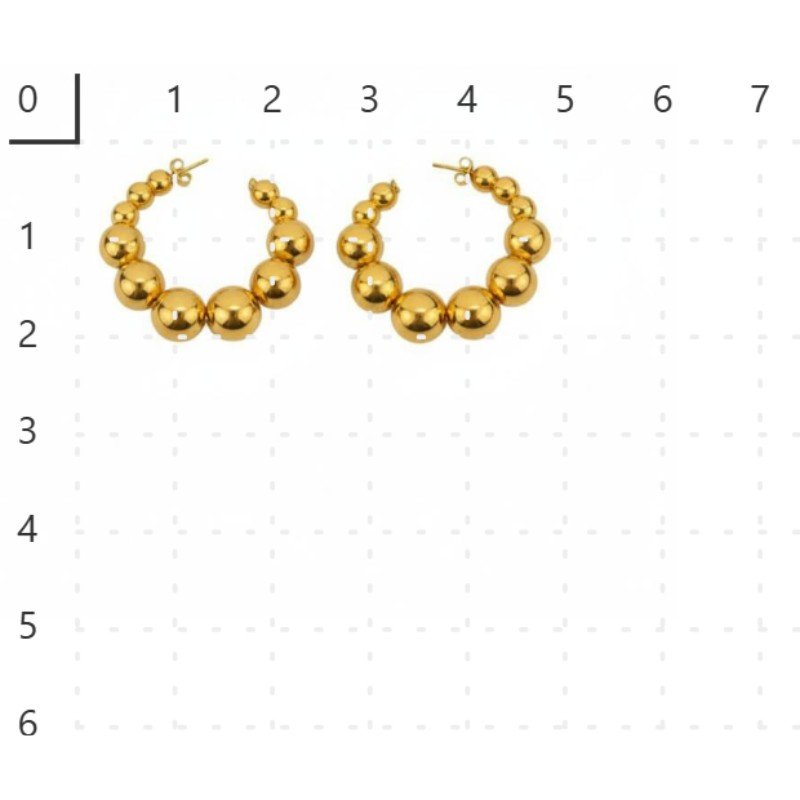 BRINCO DE ARGOLA COM BOLAS DE ABS // QTDE PCT: 3 PAR // VAL UNIT: R$ 8,60