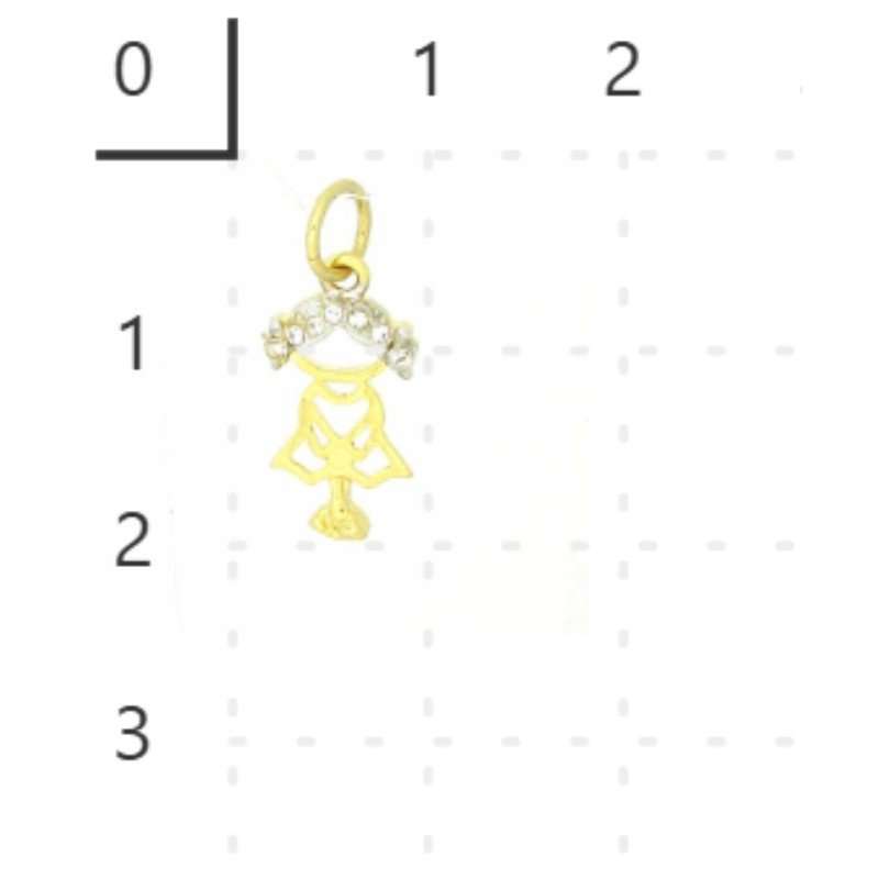 PINGENTE ZIRCONIA // QTDE PCT: 10 PC // VAL UNIT: R$ 3,80