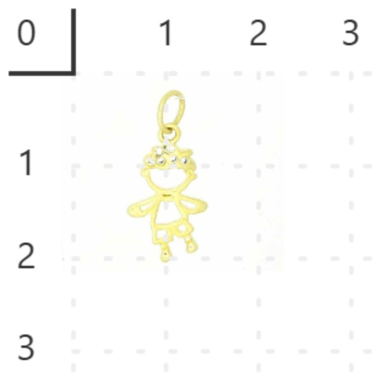 PINGENTE ZIRCONIA // QTDE PCT: 10 PC // VAL UNIT: R$ 3,80