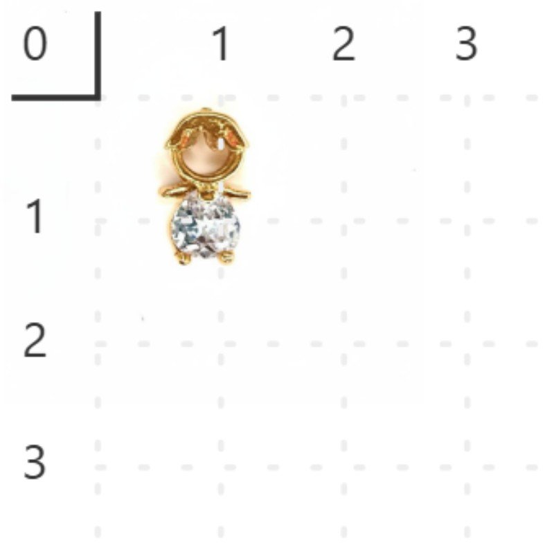 PINGENTE MENINO PEDRA CORAÇÃO // QTDE PCT: 10 PC // VAL UNIT: R$ 3,80