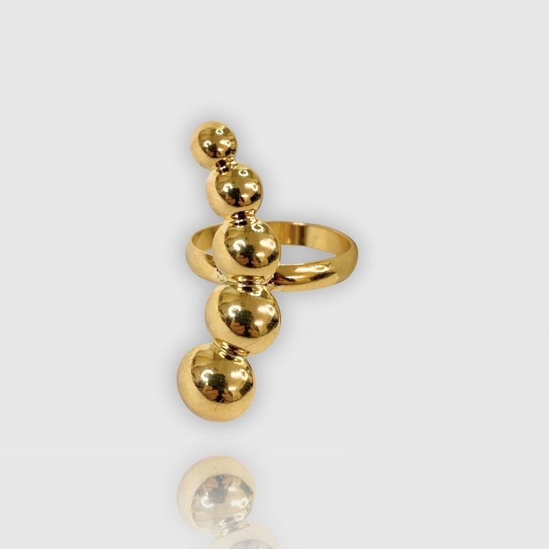 ANEL ARO 2MM 5 BOLINHAS LISAS // QTDE PCT: 6 PC // VAL UNIT: R$ 2,98
