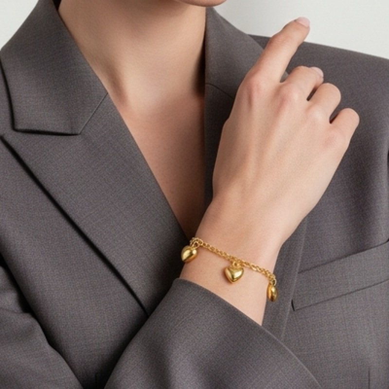 PULSEIRA PORTUGUESA COM CORACAO DE ABS // QTDE PCT: 5 PC // VAL UNIT: R$ 6,16