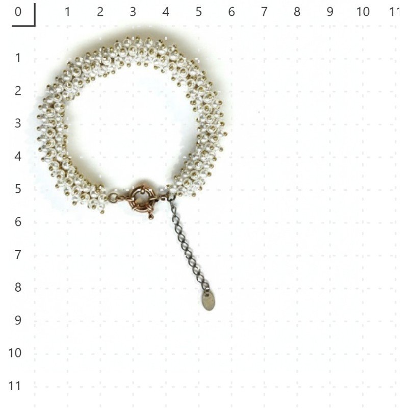PULSIERA NOIVA PEROLA M // QTDE PCT: 1 PC // VAL UNIT: R$ 38,60