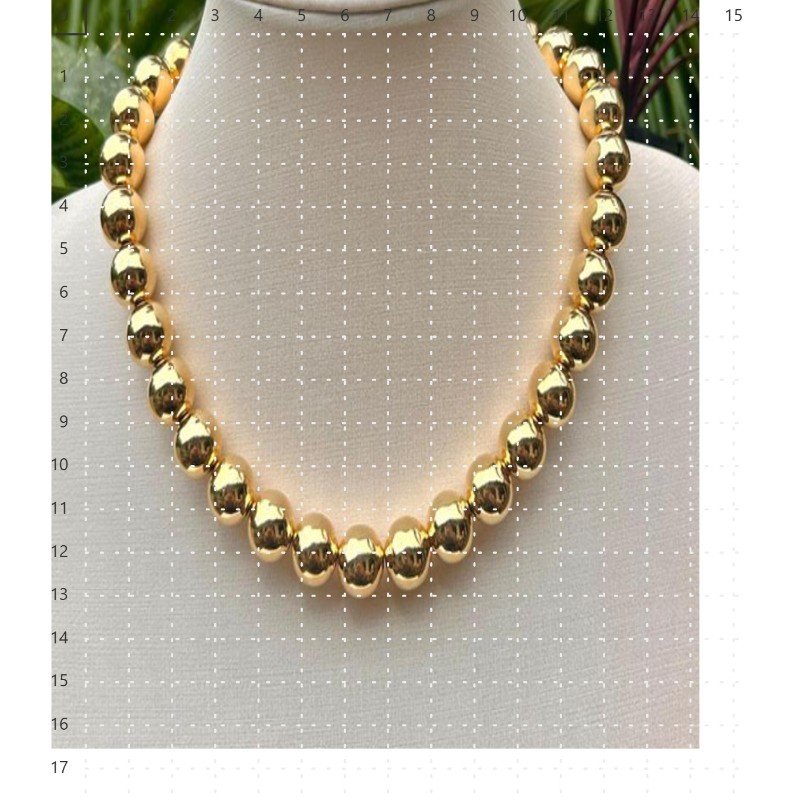 COLAR DE BOLA ABS 14MM 42CM // QTDE PCT: 2 PC // VAL UNIT: R$ 19,20