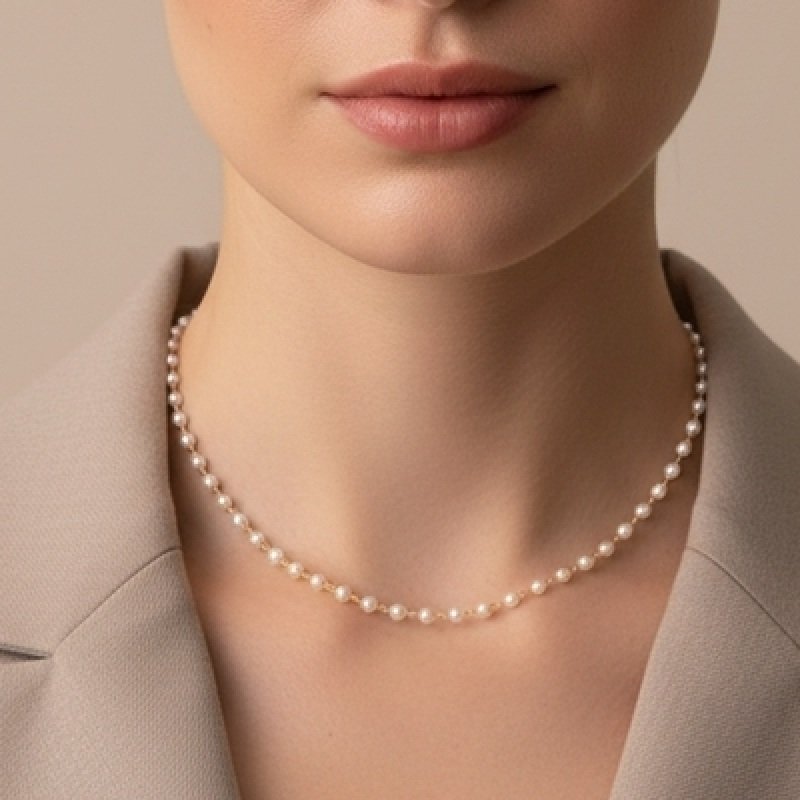 COLAR DE PEROLAS P CHOCKER // QTDE PCT: 4 PC // VAL UNIT: R$ 9,98