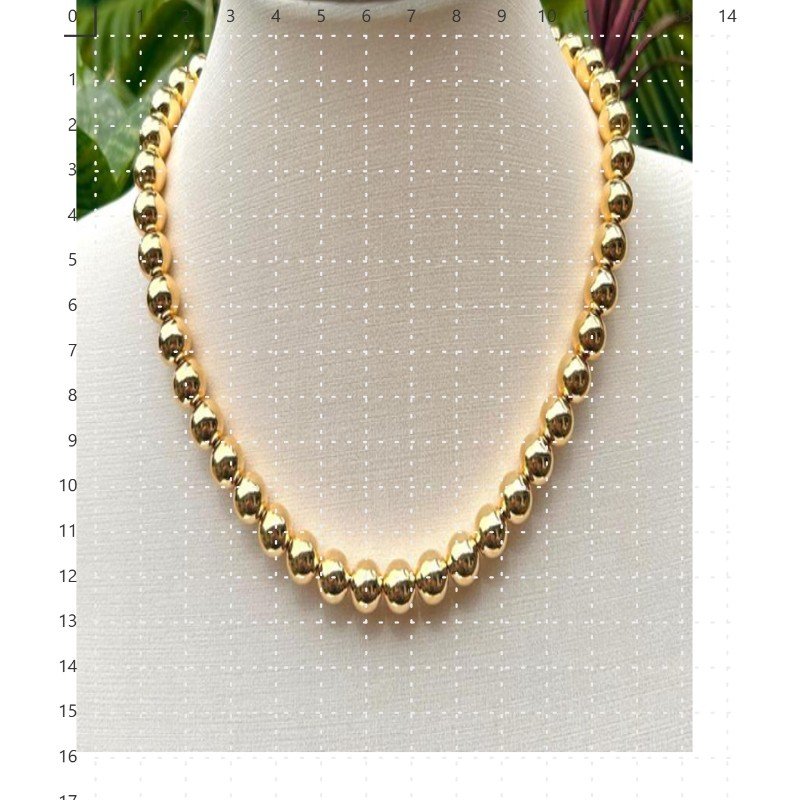 COLAR DE ABS 10MM // QTDE PCT: 2 PC // VAL UNIT: R$ 16,59