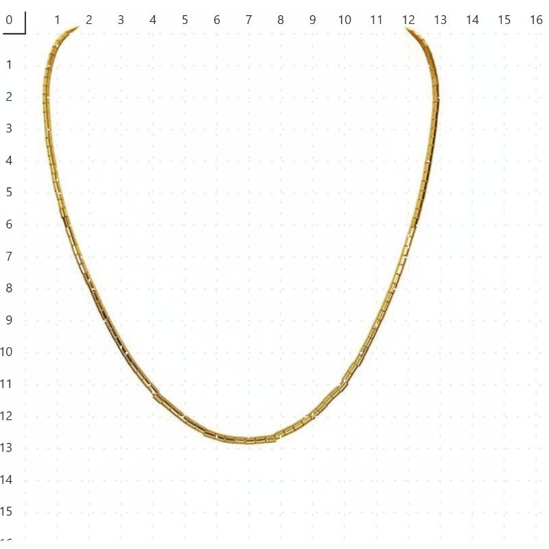 COLAR DE CANUTILHO LISO 45 CM // QTDE PCT: 2 PC // VAL UNIT: R$ 16,59