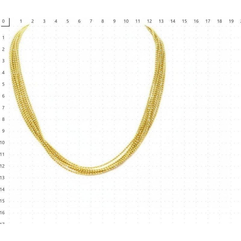 COLAR CORRENTE BOLINHAS // QTDE PCT: 2 PC // VAL UNIT: R$ 23,17