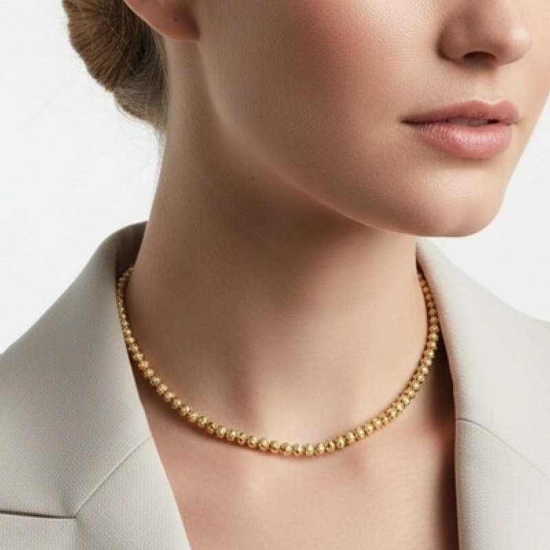 COLAR BOLINHAS FOSCAS // QTDE PCT: 2 PC // VAL UNIT: R$ 16,01