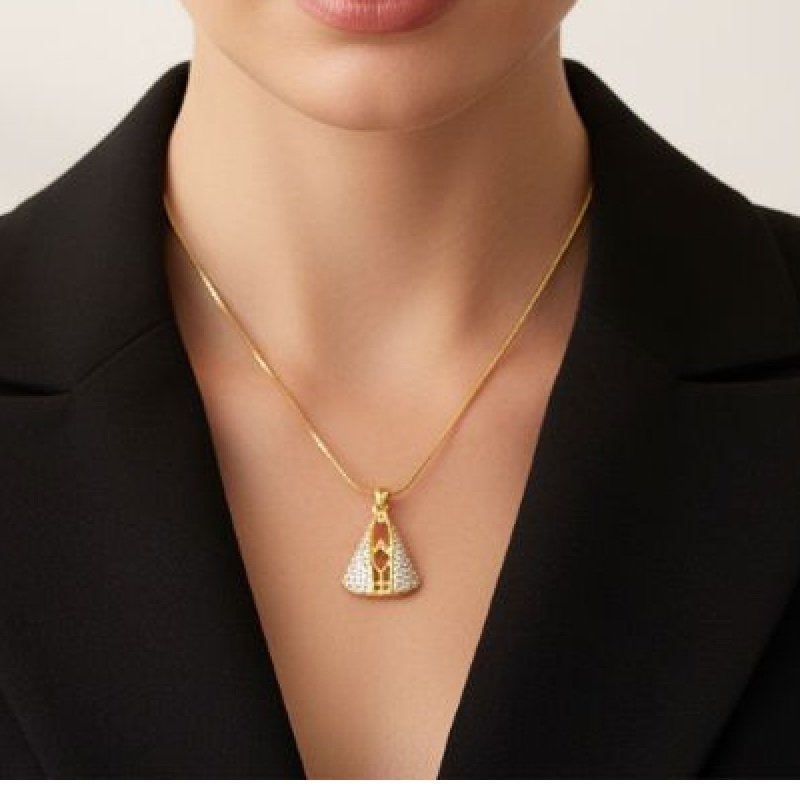 COLAR NOSSA SENHORA ZIRCONIA // QTDE PCT: 3 PC // VAL UNIT: R$ 14,30