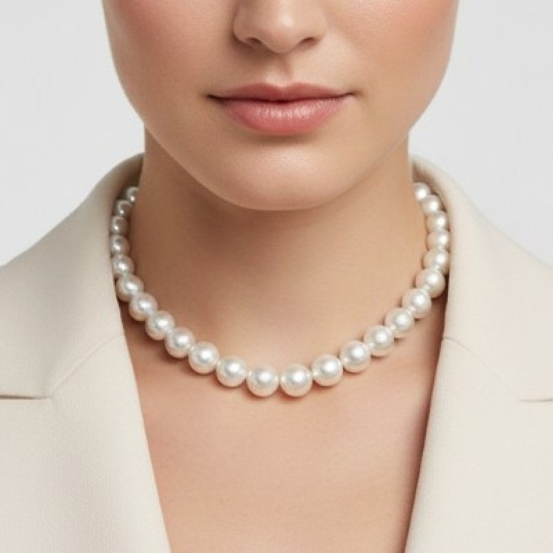 COLAR INOX COM PEROLAS DE 16MM // QTDE PCT: 2 PC // VAL UNIT: R$ 27,44