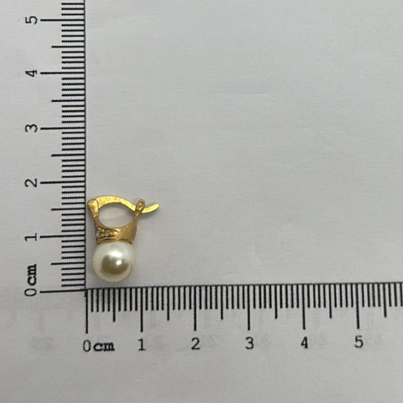 BRINCO BASE COM MICRO ZIRCONIA E PEROLA 8MM // QTDE PCT: 5 PAR // VAL UNIT: R$ 8,76