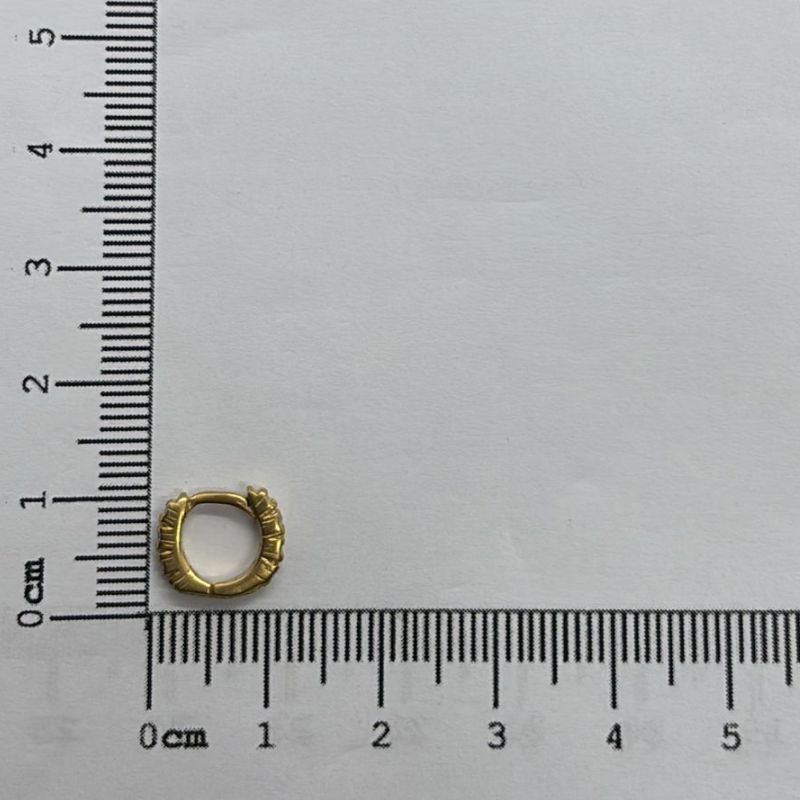 BRINCO DE ARGOLA ARTICULADA COM 16 ZIRCONIA // QTDE PCT: 5 PAR // VAL UNIT: R$ 8,17