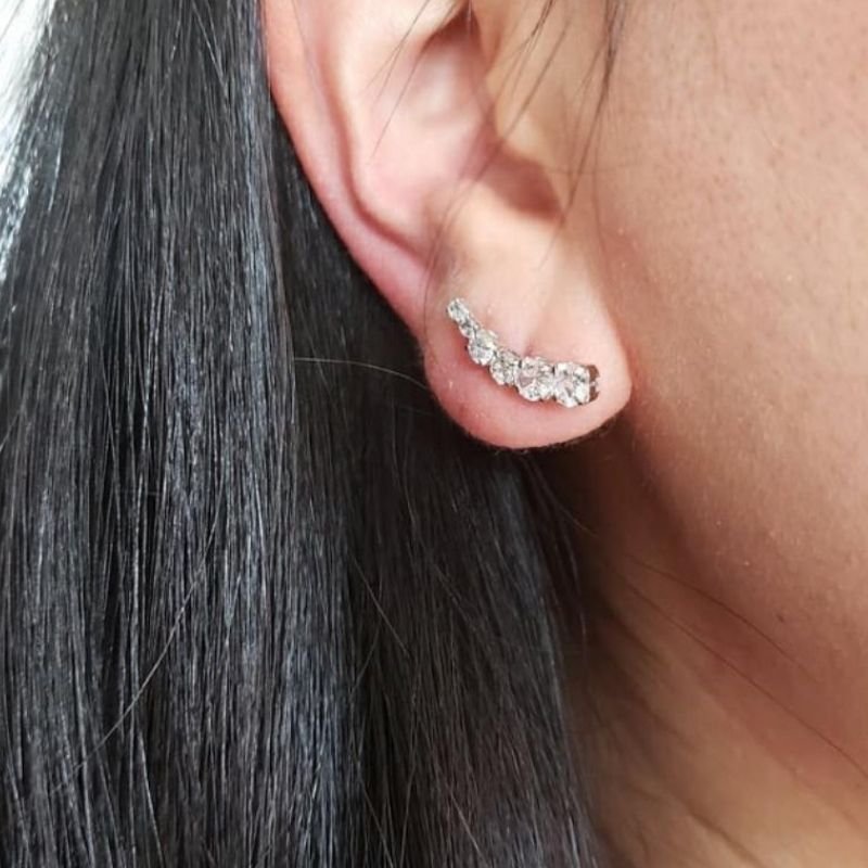 BRINCO EAR CUFF DE ZIRCONIA // QTDE PCT: 5 PRS // VAL UNIT: R$ 6,39